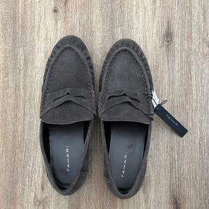 Tahari Women’s Charcoal Suede Loafers
